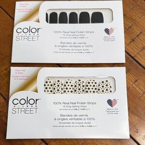 Color Street Star For The Course and Midnight In Manhattan Nail Polish Strips